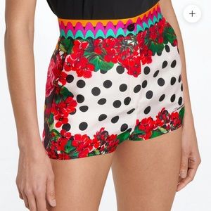 DOLCE & GABBANA POLKA-DOT SILK TWILL SHORTS